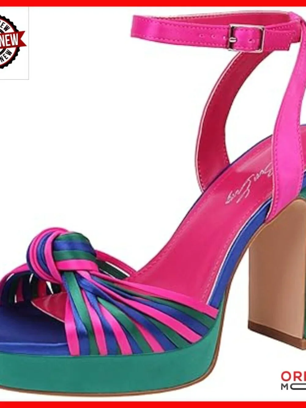 Strappy Platform Heels Square Open Toe Chunky Block Heel Sandals